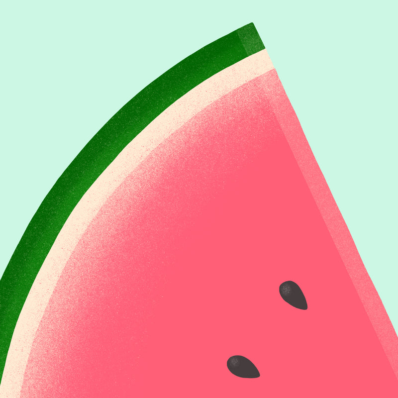 Suhm art print food fruit watermelon minimalist illustration