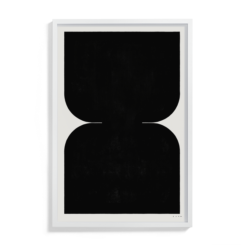 Suhm art print alphabet I black minimalist