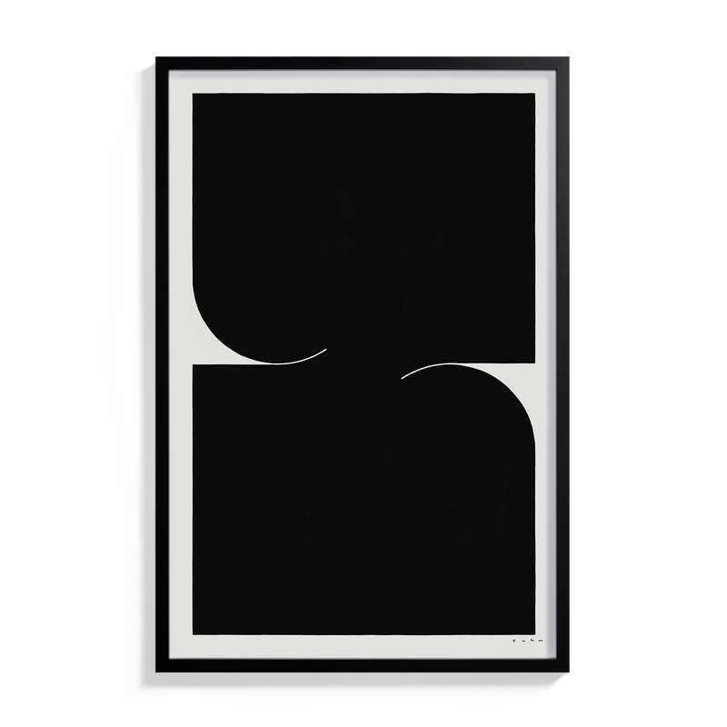 Suhm art print alphabet Z black minimalist