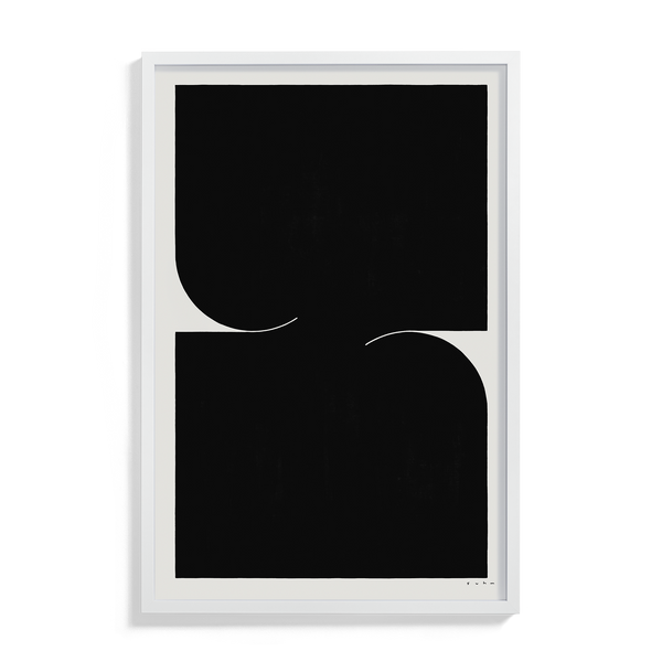Suhm art print alphabet Z black minimalist
