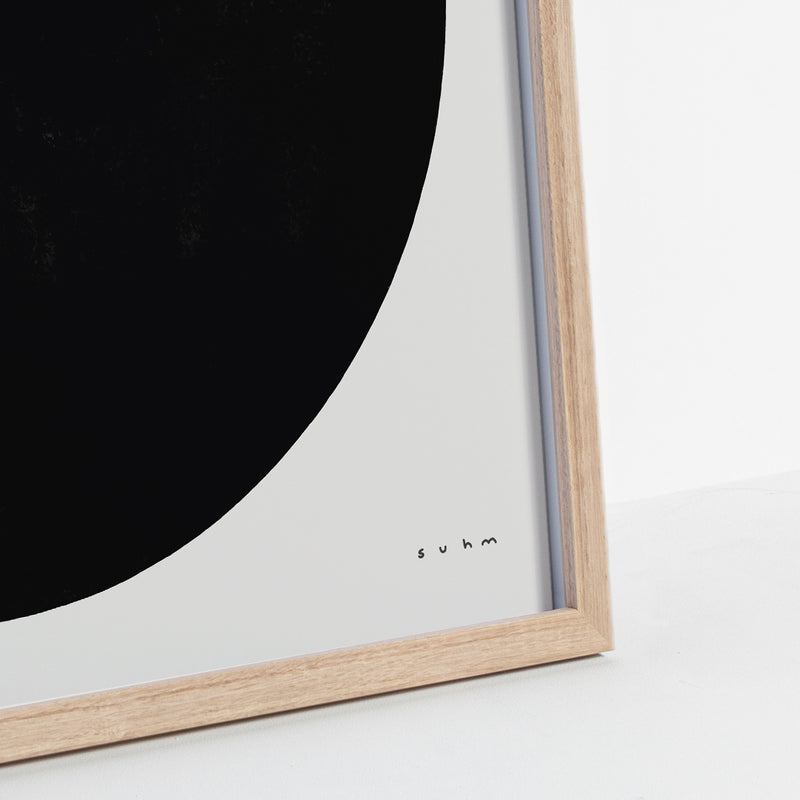 Suhm art print alphabet Y black minimalist