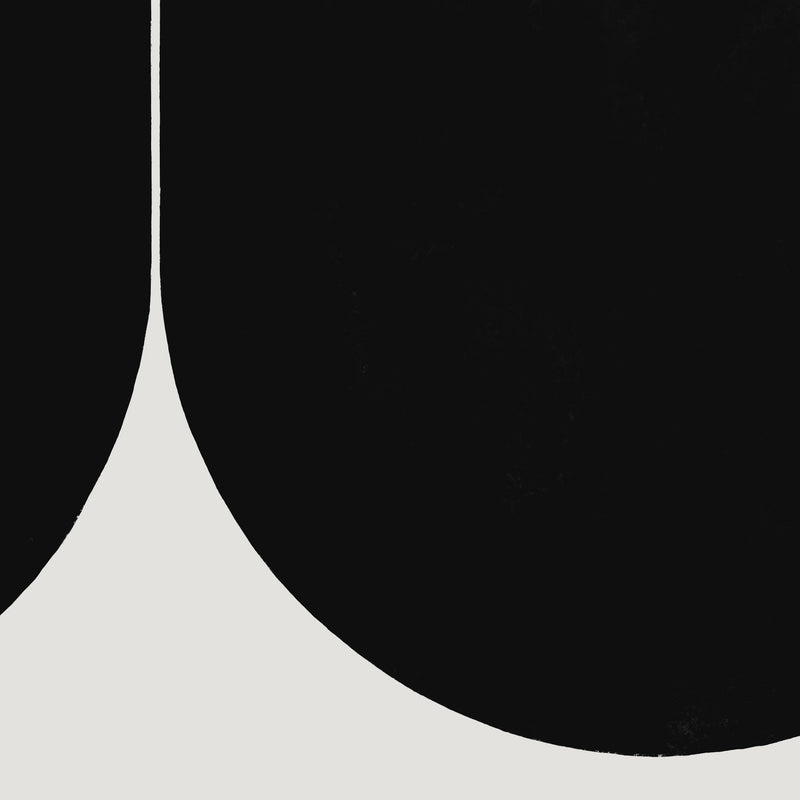 Suhm art print alphabet H black minimalist 