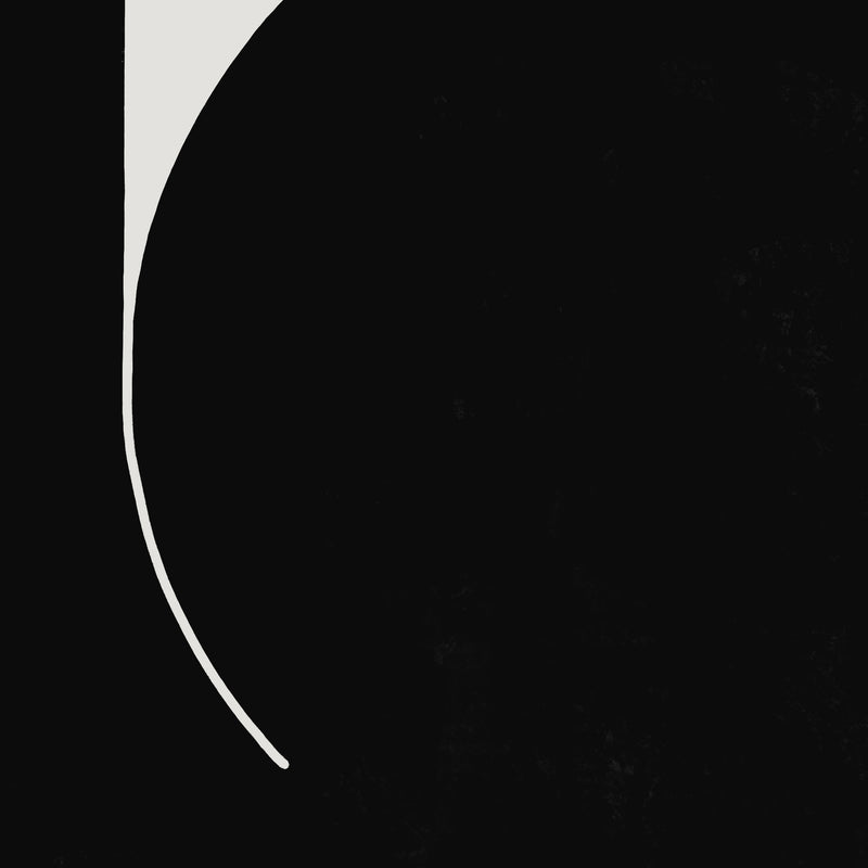 Suhm art print alphabet L black minimalist