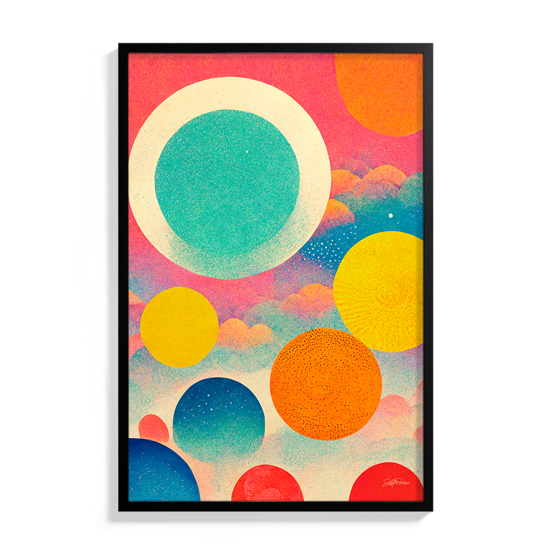 Suhm framed art print abstract Jason McDonald satori art modulation omnium